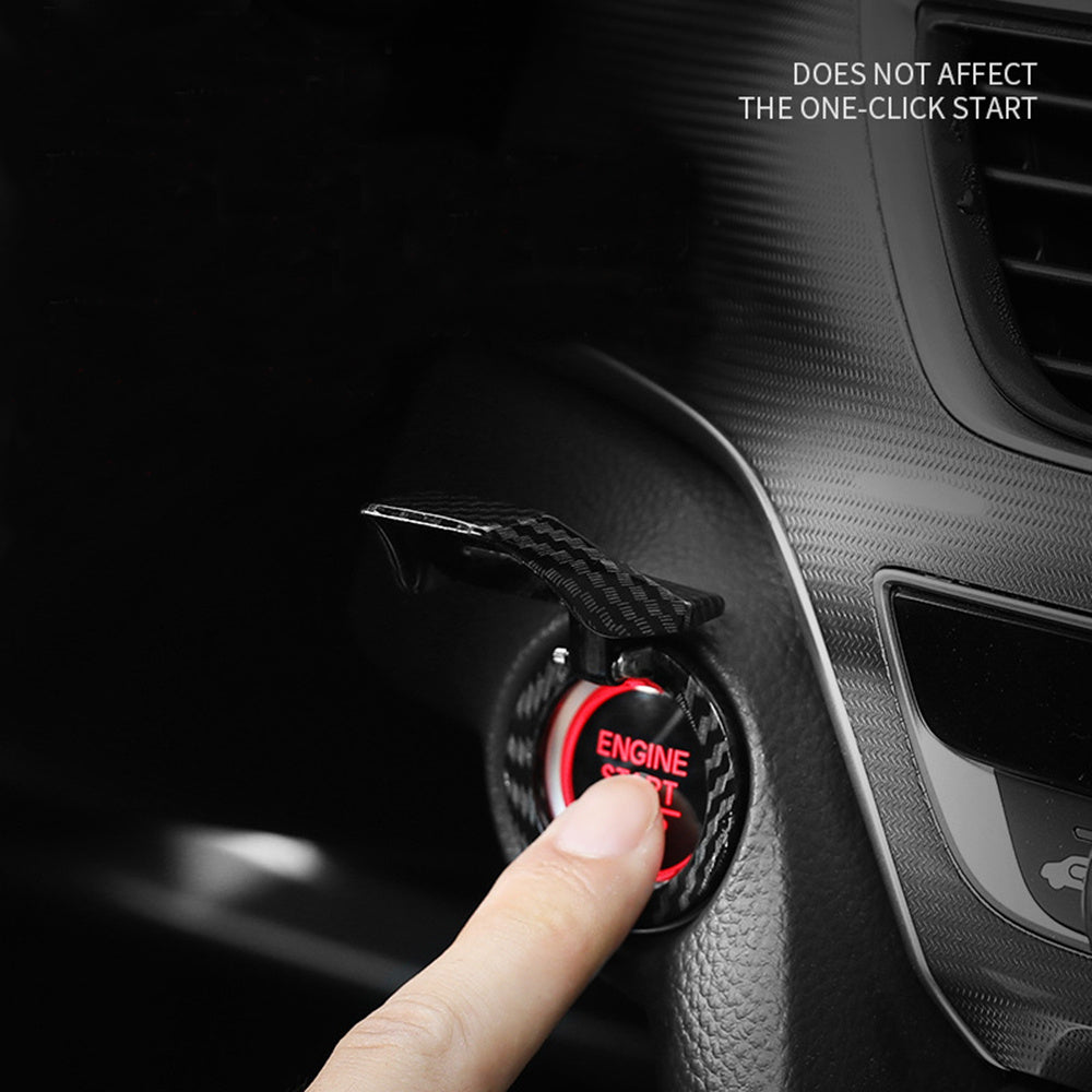 Car Engine Start Stop Switch Button Cover Decorative Auto Accessories Push Button Sticky Cover