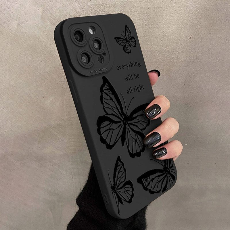 Butterfly Printed Phone Case For IPhone14/14Plus/14Pro/14Pro Max, IPhone13/13Mini/13Pro/13Pro Max, IPhone12/12Mini/12Pro/12Pro Max, IPhone11/11Pro/11Pro Max, IPhoneX/XS/XS Max, IPhone 8/8Plus/7/7Plus