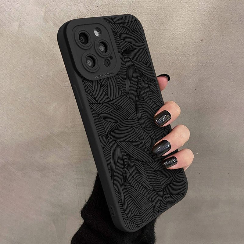 Art Flowers Black Style Graphic Phone Case For IPhone14/14Plus/14Pro/14Pro Max/13/13Mini/13Pro/13Pro Max/12/12Mini/12Pro/12Pro Max/11/11Pro/11Pro Max/X/XS/XS Max/8/8Plus/7/7Plus