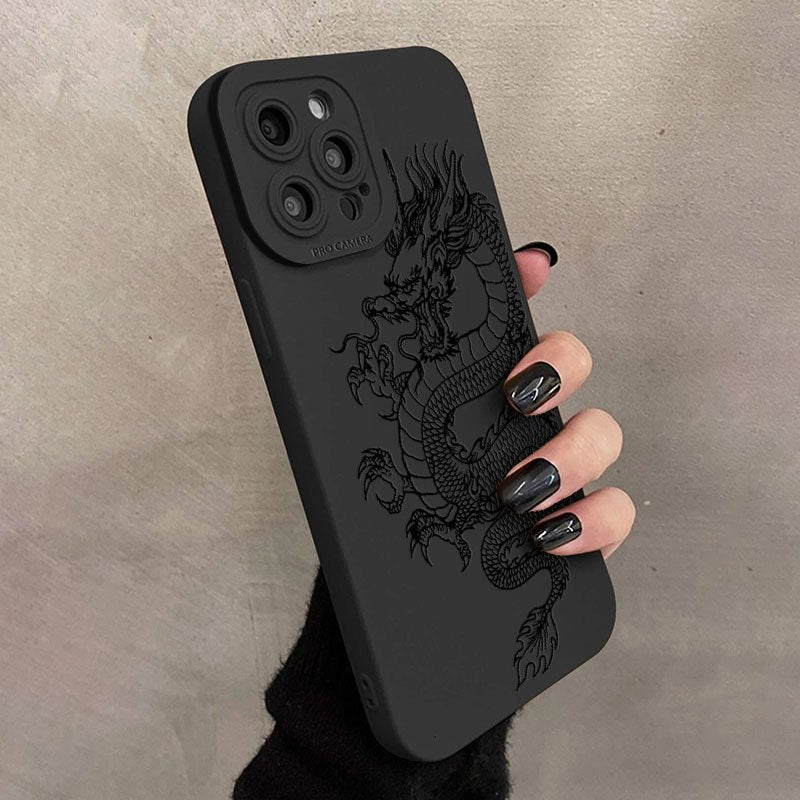 Dragon Printed Phone Case For IPhone14/14Plus/14Pro/14Pro Max,iPhone13/13Mini/13Pro/13Pro Max,iPhone12/12Mini/12Pro/12Pro Max,iPhone11/11Pro/11Pro Max,iPhoneX/XR/XS/XS Max,iPhone 8/8Plus/7/7Plus,iphone SE Gift For Birthday/Easter