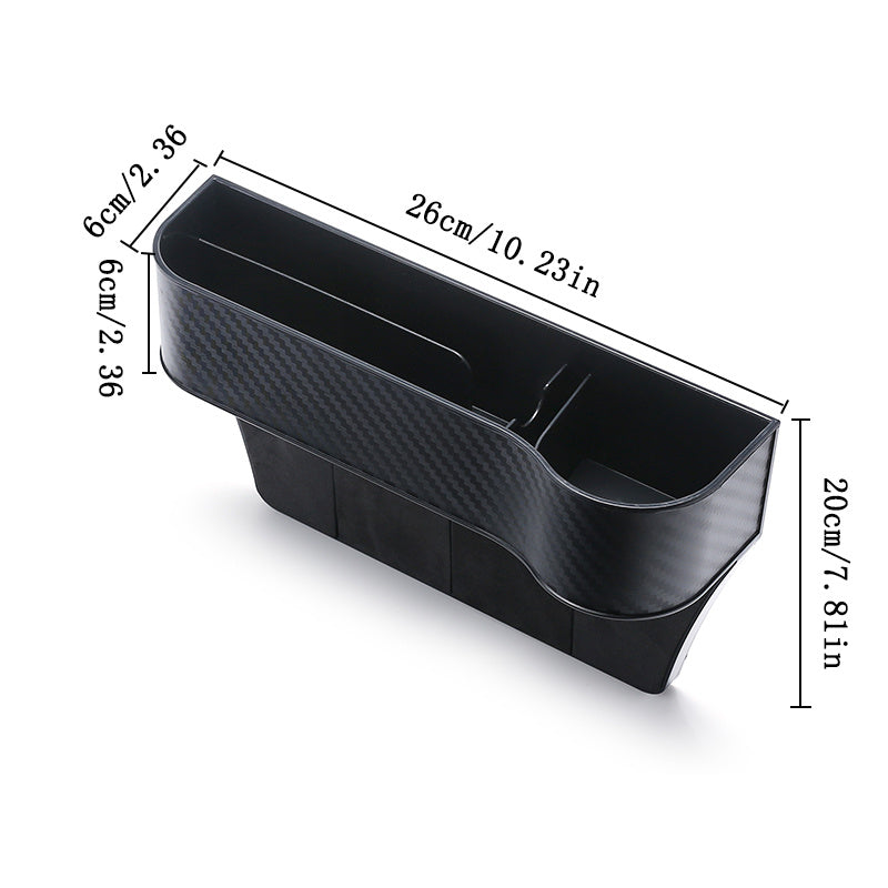 1pc Car Seat Gaps Filler Organizer, Multifunctional Car Seat Key Holder Passenger Driver Front Seat Side Storage Box With Cup Holder