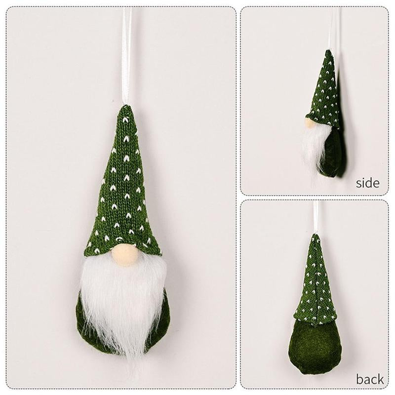 15 Styles 1pc/3pcs Christmas Swedish Gnome Santa Doll Ornaments Hanging Xmas Tree Fireplace Pendant, Pendant Decor Ornament, Scene Decor, Room Decor, Home Decor, Window Decor Pendant, Holiday Party Decor (With Rope)