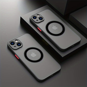 Luxury Matte Magnetic  Wireless Charge Case For IPhone 14/13/12/11 Pro Max Plus Armor Cover Funda