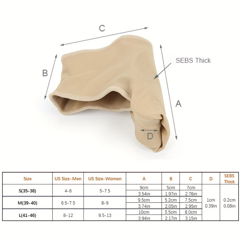 1 Pair Of Soft Feet Covers: Big Toe Splitter, Hallux Valgus Corrector Palm Covers For Maximum Comfort!