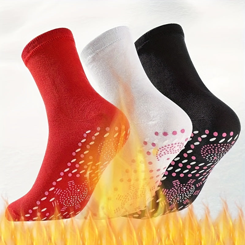 Heated Socks Self-Heating Health Socks, Winter Foot Massage Socks For Women - Comfortable, Warm, And Massaging Winter Socks