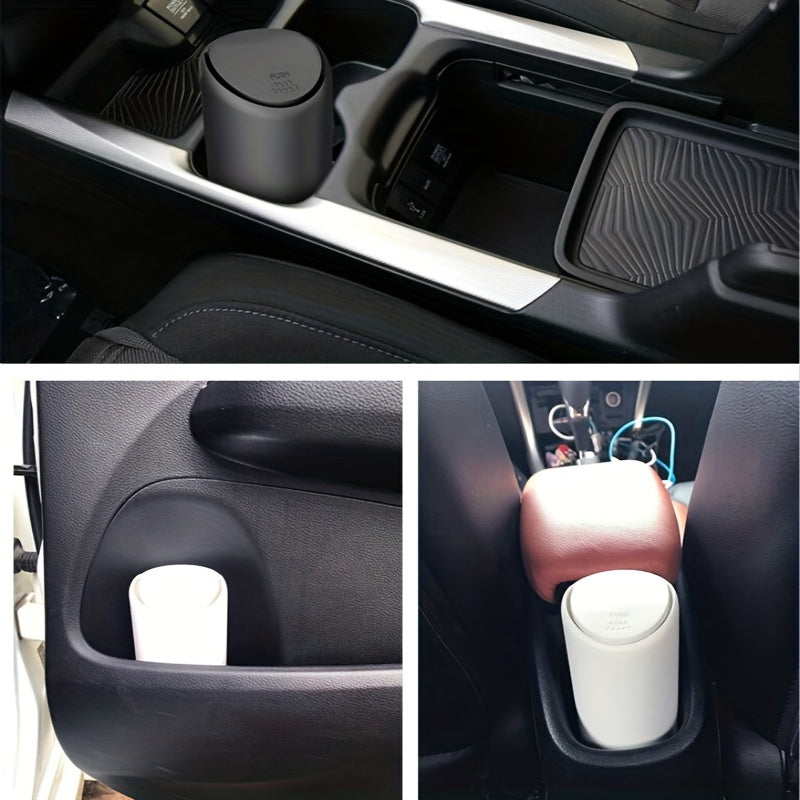 1pc Auto Car Garbage Can, Car Trash Can, Silicone Garbage Dust Case Holder Rubbish Mini Bin Auto Organizer Storage Box