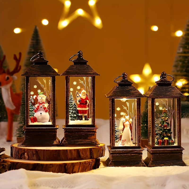 1pc Christmas Decoration Wind Lamp With Batteries