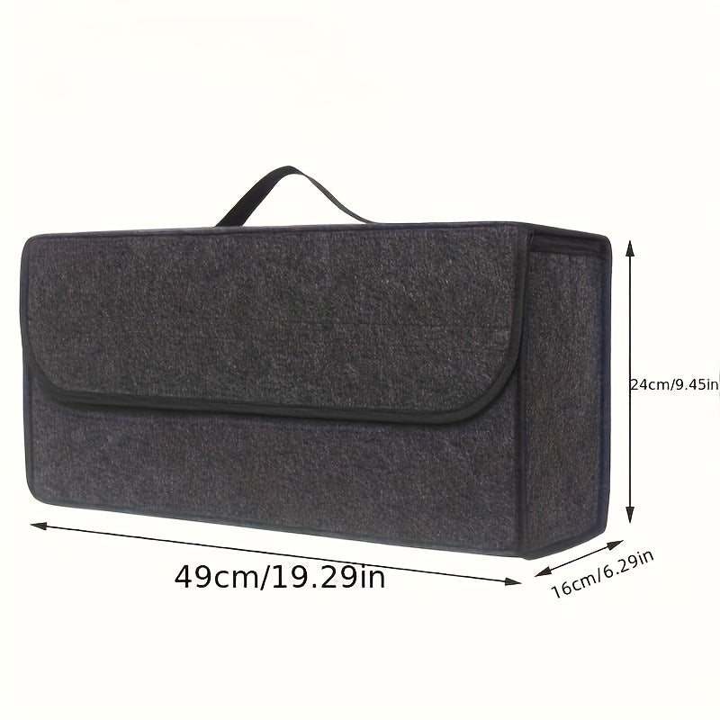 Car Storage Box Trunk Storage Bag Car Storage Box Felt Foldable Car Storage Bag