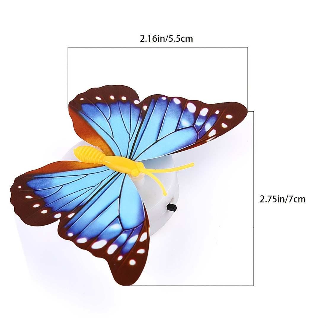 3D Butterfly Multicolor Night Light - Multicolor LED Wall Sticker For Nursery, Garden, Backyard, Lawn, Party, Festive, Home Decoration, And Yard Decoration Christmas, Thanksgiving day, New Year, Valentine's Day Gift