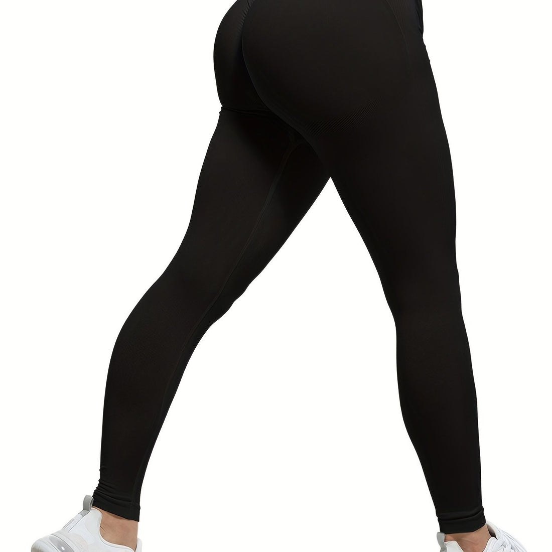 Women's Activewear: Seamless Pleated Hip High Waist Yoga Pants - Slimming Fit for Gym & Workout!