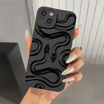 Snake Graphic Print Anti-drop Non-slip Phone Case For Apple IPhone 14 13 12 11 XS XR X 7 8 Plus Pro Max Mini For Valentines/Easter/Boy/Girlfriend Gift