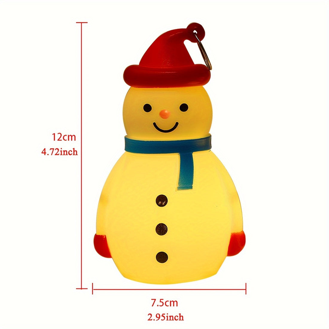 1 Pack Christmas Decorations Ornaments, Children's Handheld New Night Light, Led Snowman Hanging Lamp Desktop Decoration Props,Toy Xmas Santa Claus Room Decor, Christmas Gifts, Home Decor, Scene Decor