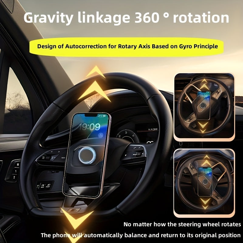 Mobile Phone Holder Without Gravity 2023 New Car Supplies, Magnetic Suction In Car, Dedicated For Navigation Sticker On Car