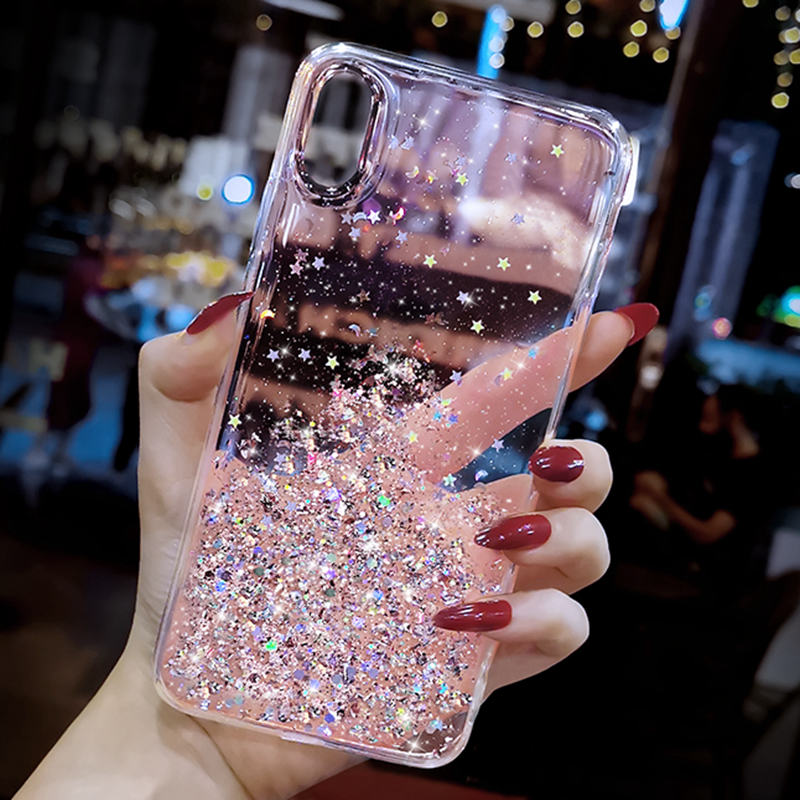 Epoxy Starry Sky Glitter Powder Phone Case For Samsung Galaxy S22/S22 PRO/S22 Ultra/A13/ A13 5G/A31/A03/S21 FE 5G/iPhone SE 2022/xiaomi Redmi 9/redmi 9A Back Cover Cases