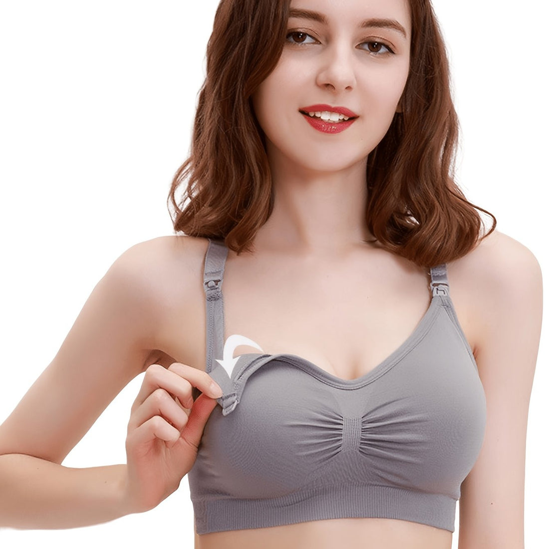 Maternity Women's Front Buckle Bra, Soft Comfortable Nursing Breastfeeding Underwear