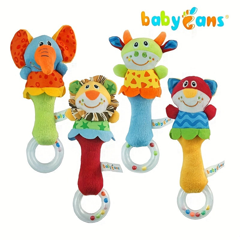 Adorable Baby Plush Toy Hand Rattle - A Creative Gift for Infant Babies!