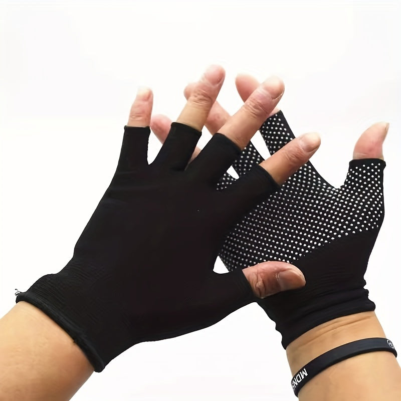 Breathable Half-Finger Cycling Gloves for Men and Women - Anti-Slip and Wear-Resistant Fitness Gloves for Outdoor Sports and Bike Riding