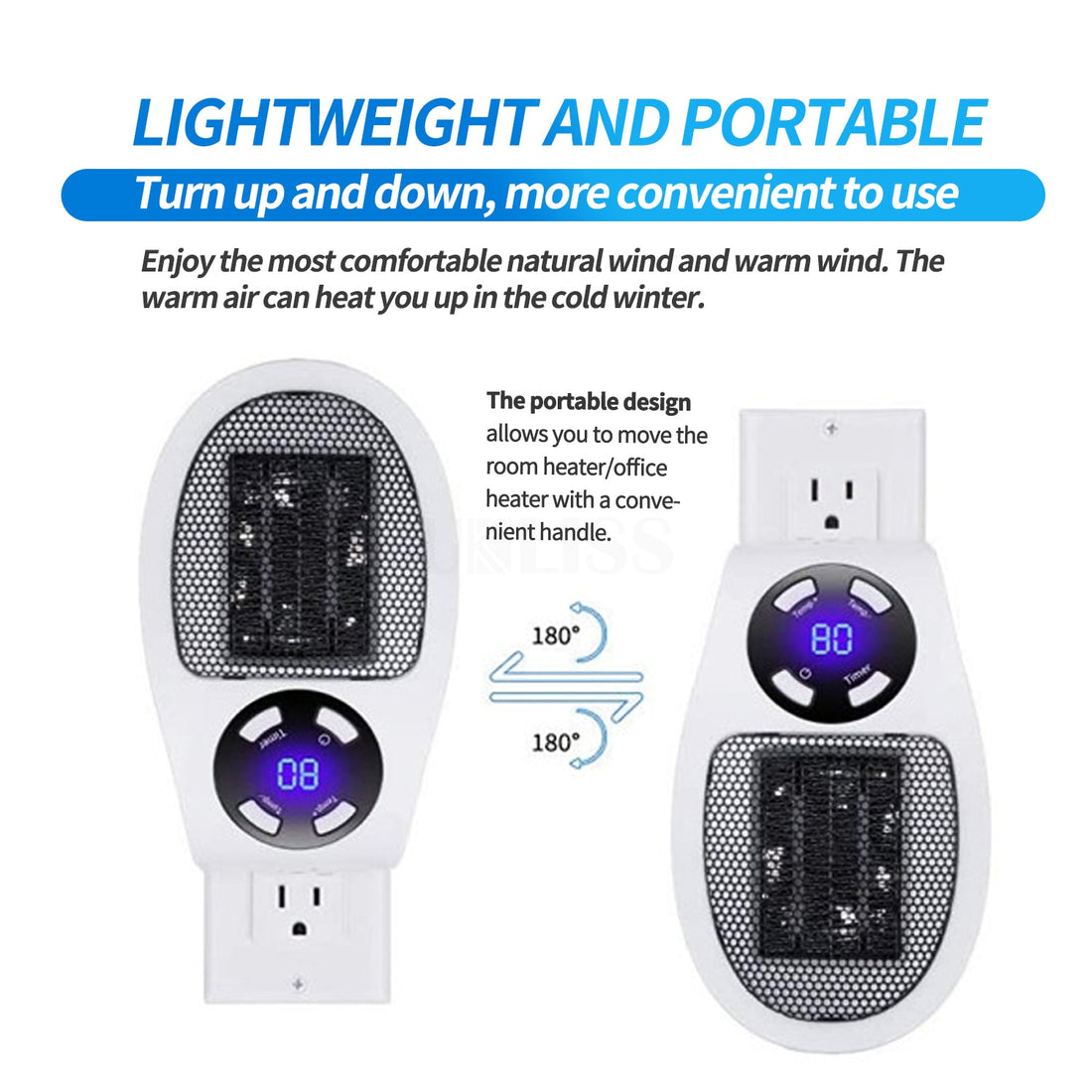 Portable Wall Heater 500W