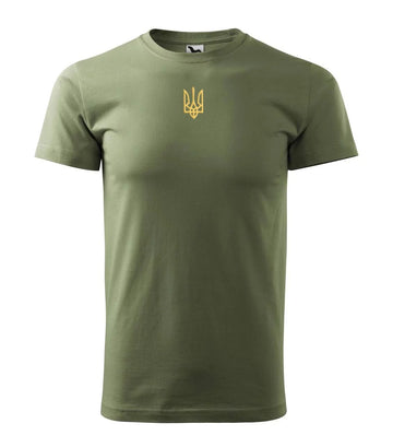 Military T-shirt With Ukraine Trident