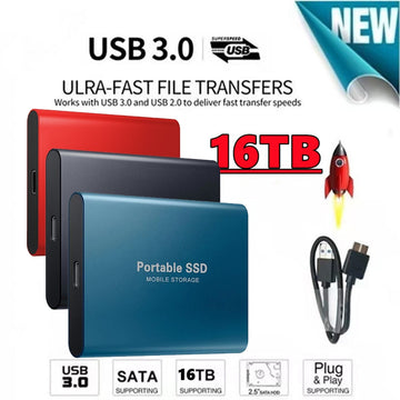 SSD External Hard Drive 1TB 2TB 4TB 6TB 8TB 12TB 16TB