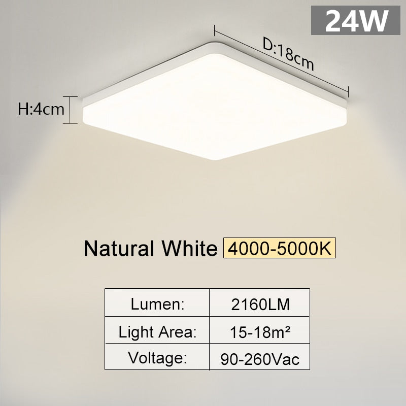 Square Led ceiling lamp