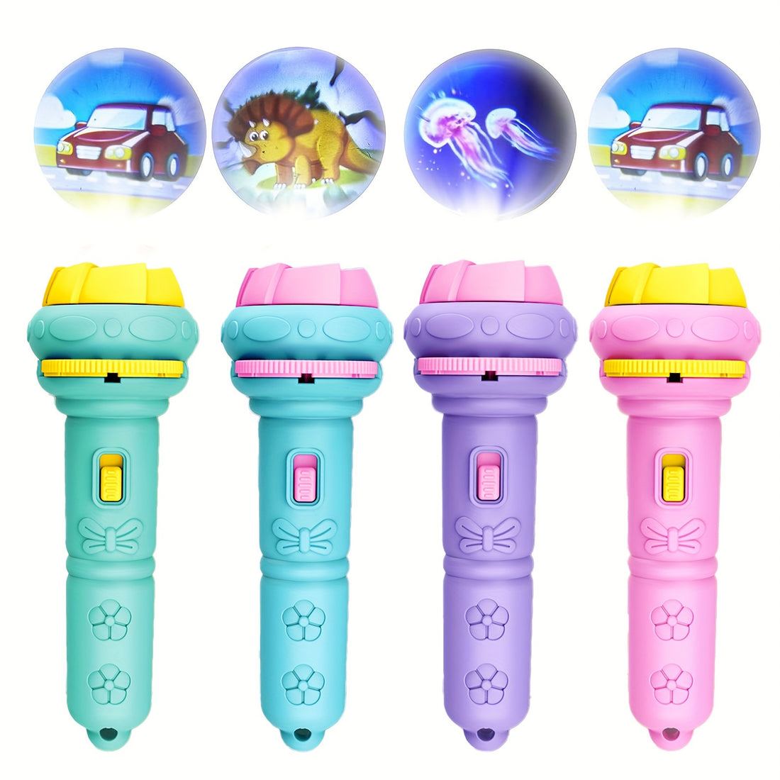 Children's Projection Flashlight Mini Toy Baby Early Education Recognition Of Graphics And Numbers Projection Lamp Toy