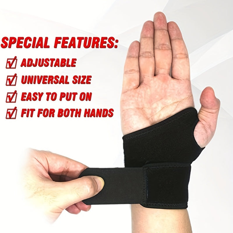 1pc Carpal Tunnel Wrist Brace, Comfortable Adjustable Wrist Holder For Arthritis And Tendonitis, Suitable For Left And Right Hand