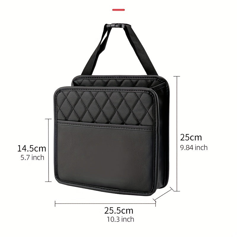 Multifunctional Car Seat Storage Bag Leather Storage Bag Garbage Bag Storage Bag Suitable For Most Car Models