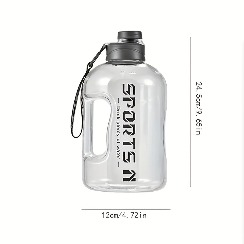 1700ml PC Material Portable Large Capacity Water Bottle With Precise Scale, Suitable For Outdoor Sports, Fitness, Cycling & Gym Exercise For Men And Women