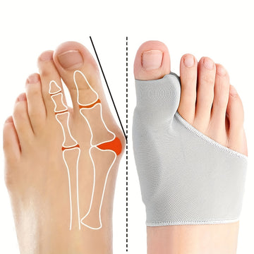 1 Pair Of Soft Feet Covers: Big Toe Splitter, Hallux Valgus Corrector Palm Covers For Maximum Comfort!