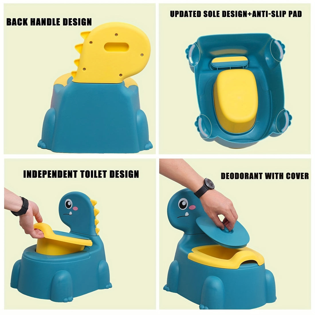 Children's Potty Chair For Kids, Toddler Dinosaur Potty, Easy To Clean, Baby Potty Training Toilet, For Boys And Girls, Christmas, Halloween, Thanksgiving Day Gift