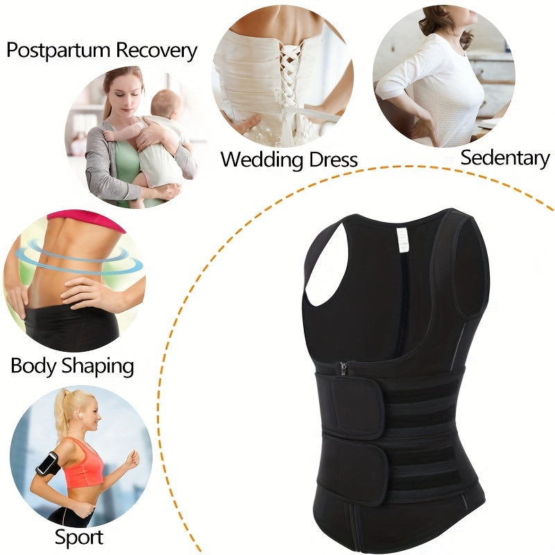 Sweat Sauna Vest For Women: Lose Weight & Tone Your Waist Instantly with this Fitness Corset!