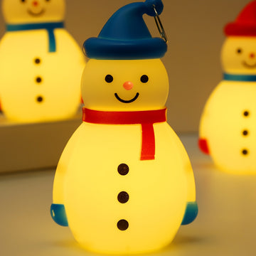 1 Pack Christmas Decorations Ornaments, Children's Handheld New Night Light, Led Snowman Hanging Lamp Desktop Decoration Props,Toy Xmas Santa Claus Room Decor, Christmas Gifts, Home Decor, Scene Decor