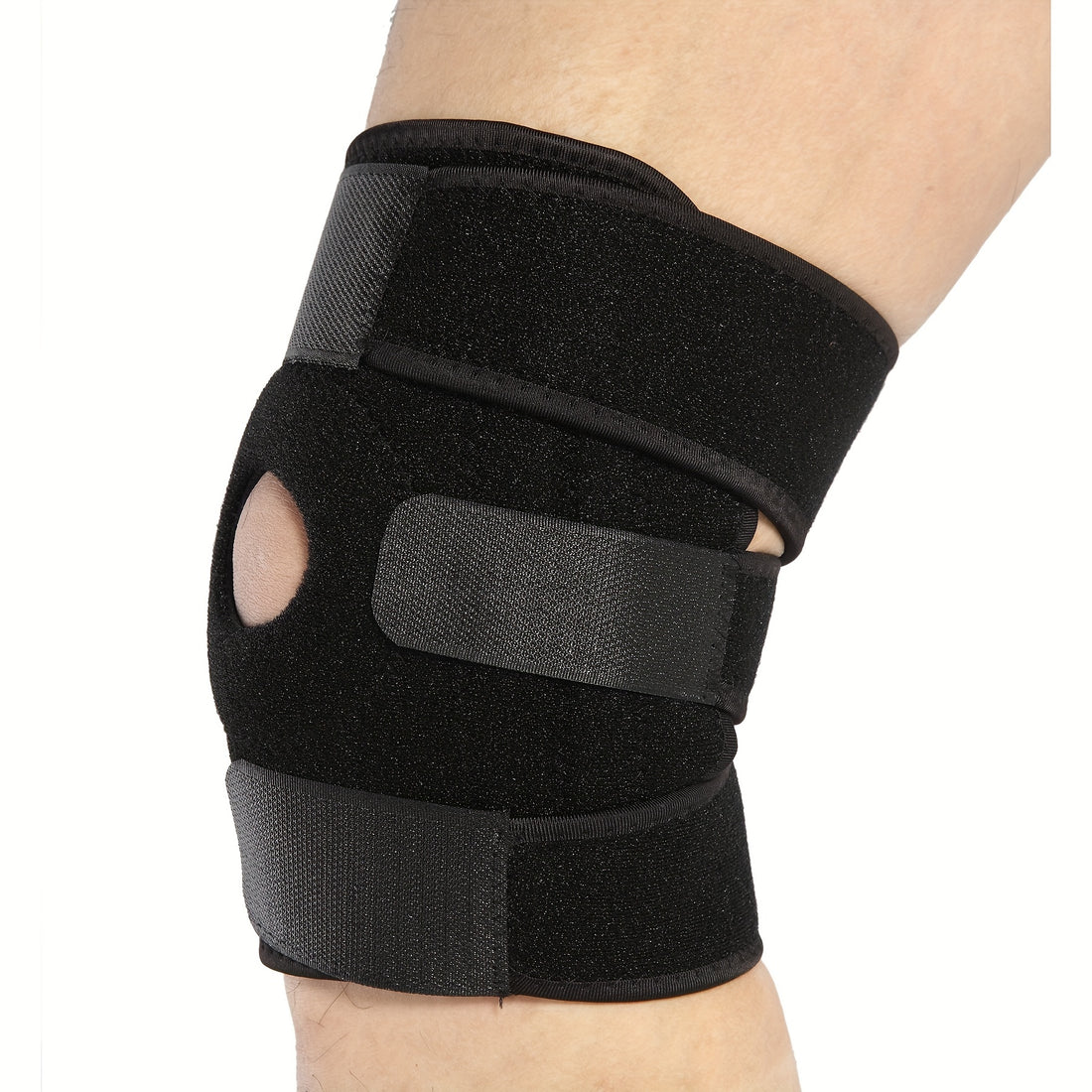 1pc Knee Support Brace for Sports - Patella Bandage Strap Injury Prevention - Fits Up to 70kg - Comfortable and Breathable Knee Protector, kneepad