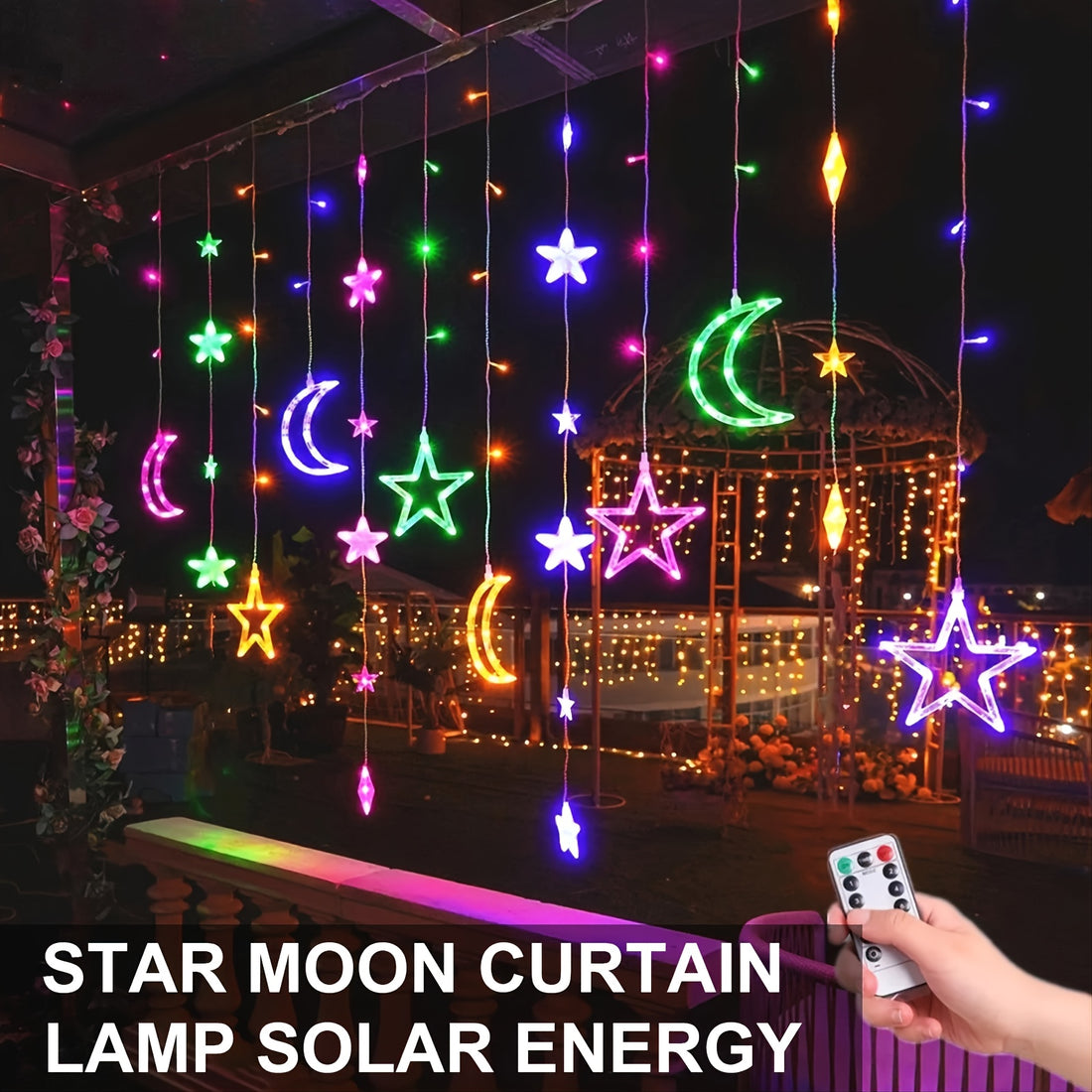 1pc LED Star Moon Lamp: Add a Magical Glow to Your Home Decor for Christmas, Weddings, and Parties!